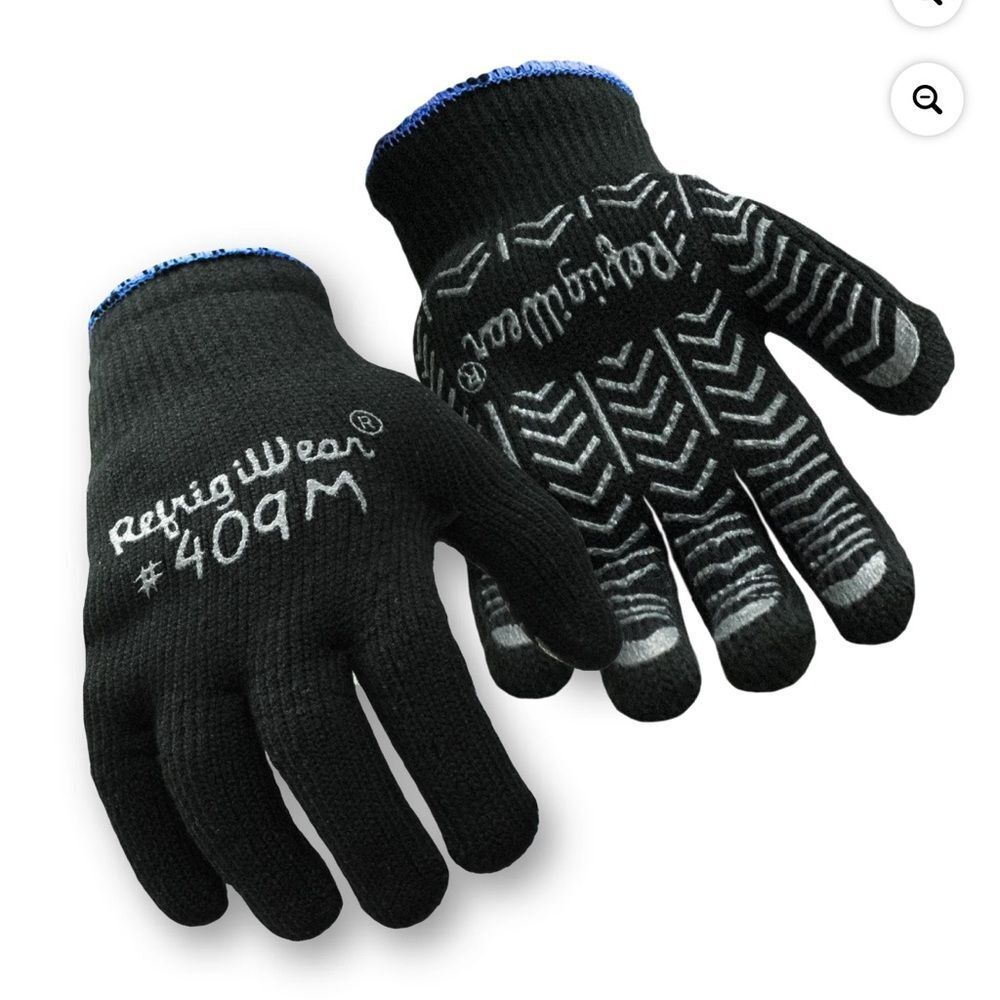 RefrigiWear Black and Blue Men's Gloves
